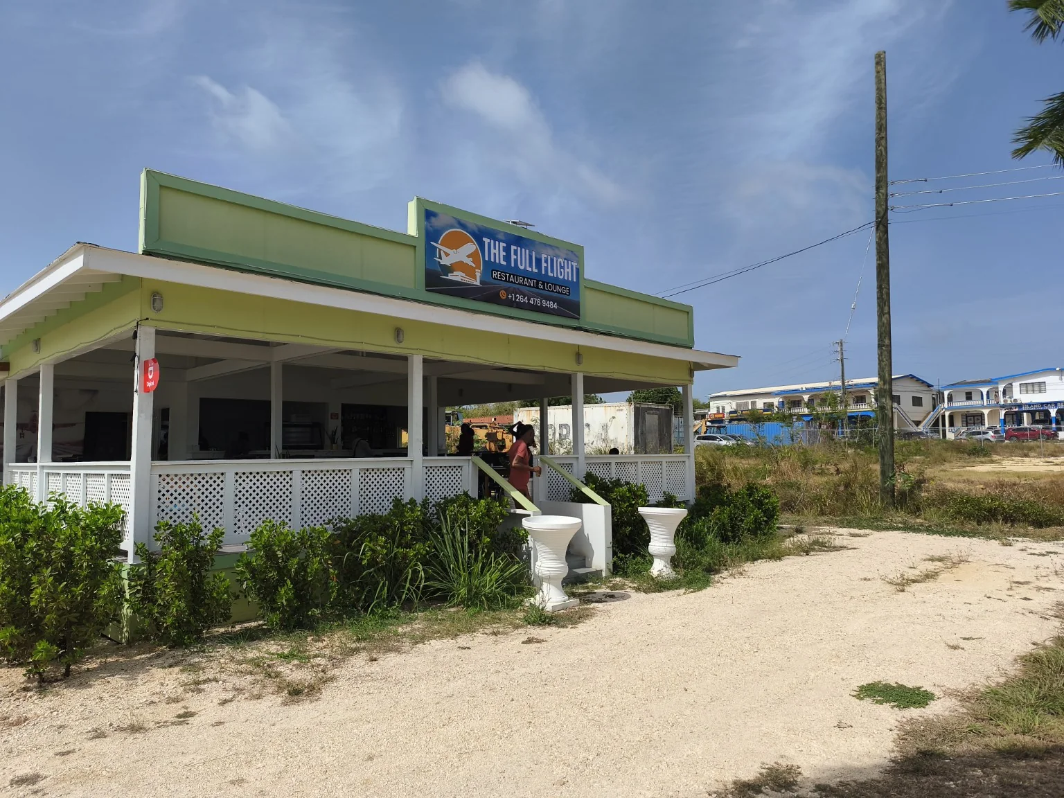 Actual restaurant exterior