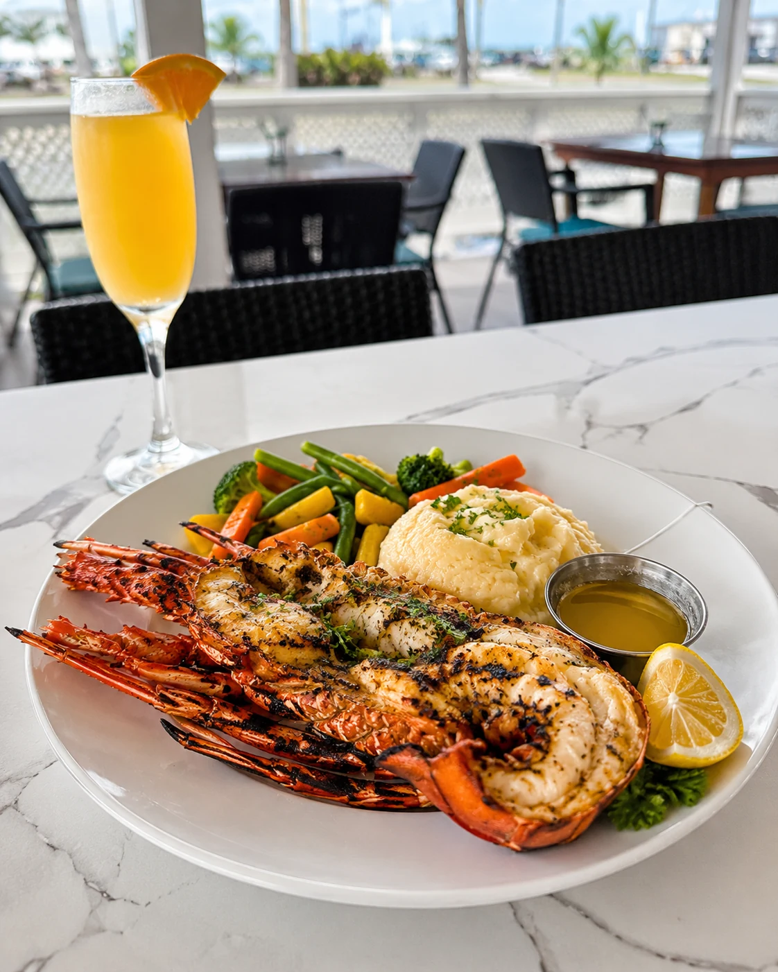 Grilled lobster