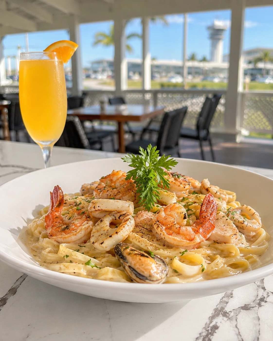 Seafood pasta